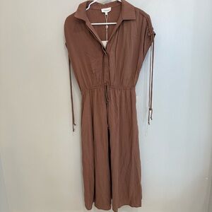 Bohme Mauve Brown Shirt Dress NWT